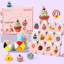 Air Dry Clay Kit,12 Desserts Modeling Magic Clay for Kids Sculpting Set, Ultra-L