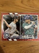 2021 TOPPS UPDATE #US80 WYATT MILLS & JOSE GODOY RED ICE ROOKIE COMBOS /199
