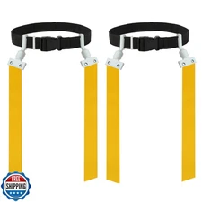 Gameday 2 Player Pop Flag Football Set-Complete w/Flags and Belts (Yellow)