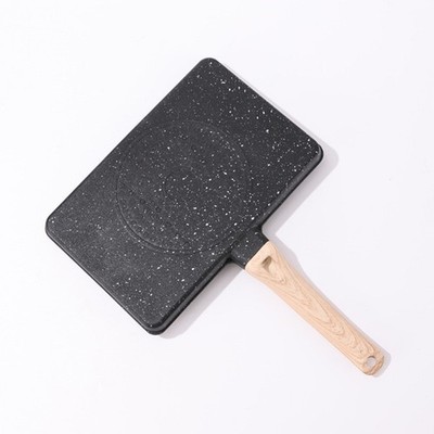 Nicht Bratpfanne 37x27cm mit strukturierten Fächern für Frühstücksmahlzeiten