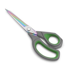 Professional Sharp Fabric Scissors - Titanium Coated Forged Steel Heavy Duty ...