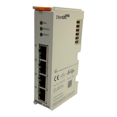 Beckhoff EtherCAT Terminal 4-Port Communication Interface Ethernet Switch EL6614