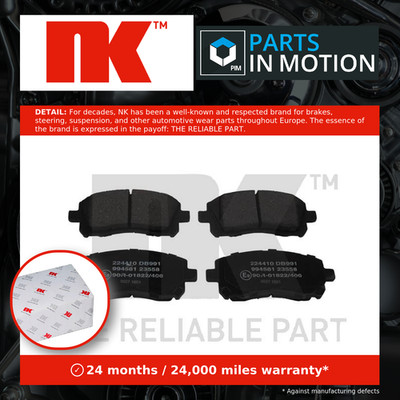 Brake Pads Set Front 224410 NK 26233AE000 26296AC030 26296AC040 26296AC041 New