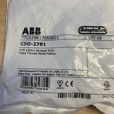 Adaptaflex Type A Straight Fixed External Thread Fitting M16 X 13 Mm 10x New