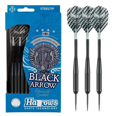 Dartpfeile Harrows Black Arrow Steel Darts Steeldart Set Steeltip