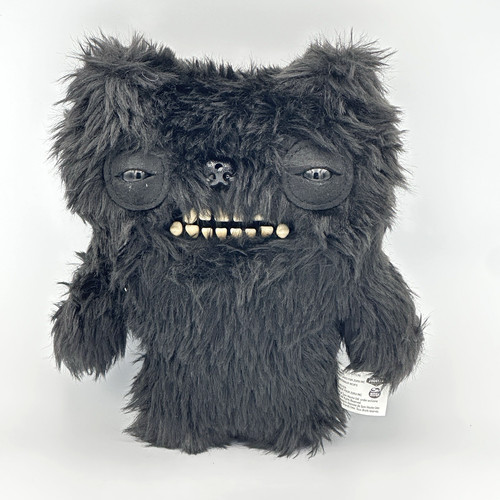 Zuru Fart Face Fuggler Series 1 - Black 9" Funny Ugly Monster Plush Toy Doll