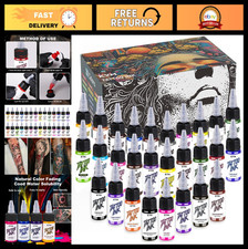 28 Colors High Saturation KVM Tattoo Ink - Smooth Flow for Indoor Studios