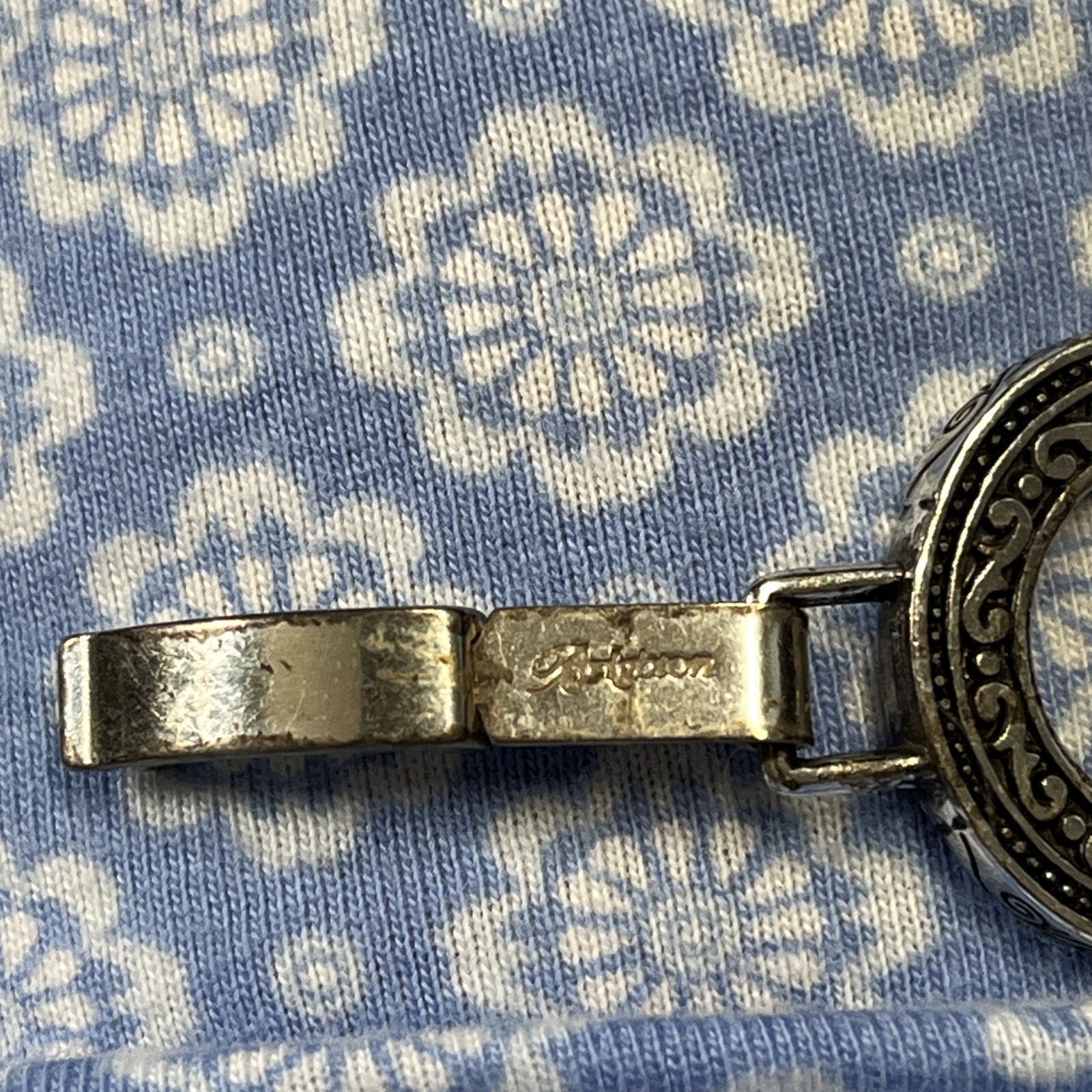 Brighton Central Park Open Round Embossed 7-Link Bracelet 7.5 Inch