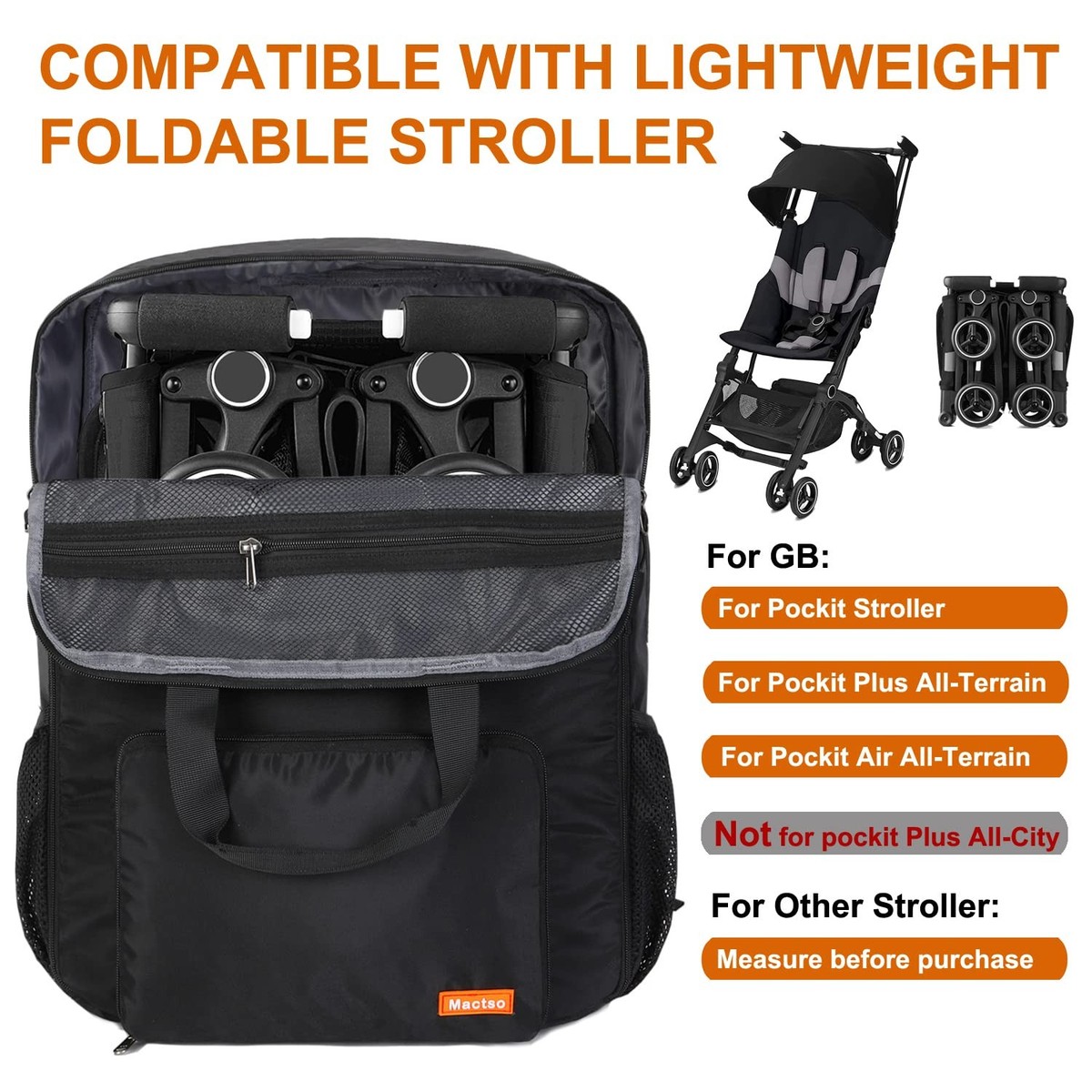 Stroller Travel Bag Compatible with GB Pockit and GB Pockit Air