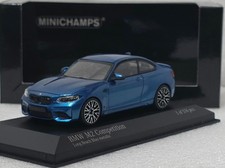 BMW M2 Competition (F87) 2019 Long Beach Blue Metallic 1:43 Minichamps 410026202
