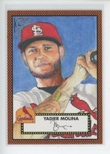 YADIER MOLINA 2018 TOPPS GALLERY HERITAGE #H-16 ORANGE /25 PARALLEL SP CARDINALS