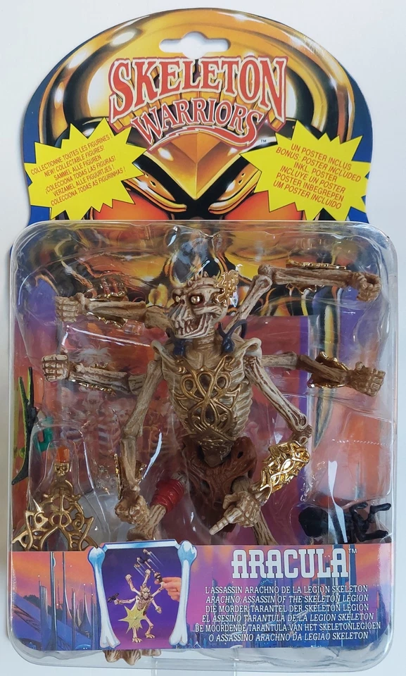 Skeleton Warriors Aracula NEUF Scellé 1994 Playmates Ideal Boîte Française - Photo 1/2