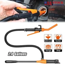 Battery Powered Electric Fuel Transfer Siphon Pump Gas Oil Water Liquid 2.4 GPM