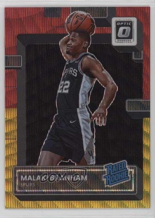 2022 Donruss Optic Red & Gold Wave Prizm 73/99 Malaki Branham #222 Rookie RC rp9