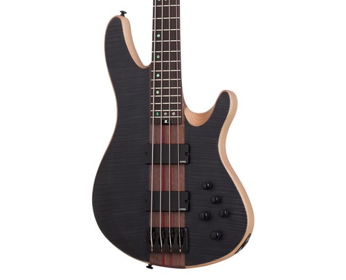 Schecter Charles Berthoud CB-4 Signature Bass - See Thru Black Satin - Open Box