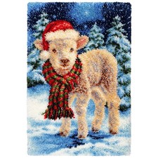 Herrschners  Winter Lamb Latch Hook Kit
