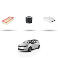 Hoffcar Set Service - 3 Filter FüR VW Sharan III 1.4 TSI 110Kw Von 2018