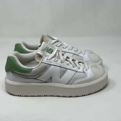 New Balance CT302 Sneakers Womens 9 Mens 7.5 White Green Leather Mesh Chunky