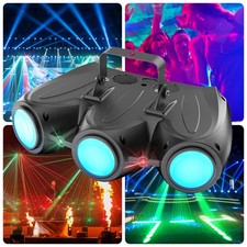 Multi-Pattern Disco Light 192LED RGBW Stage Hybrid Starlight Lasers Lighting DMX