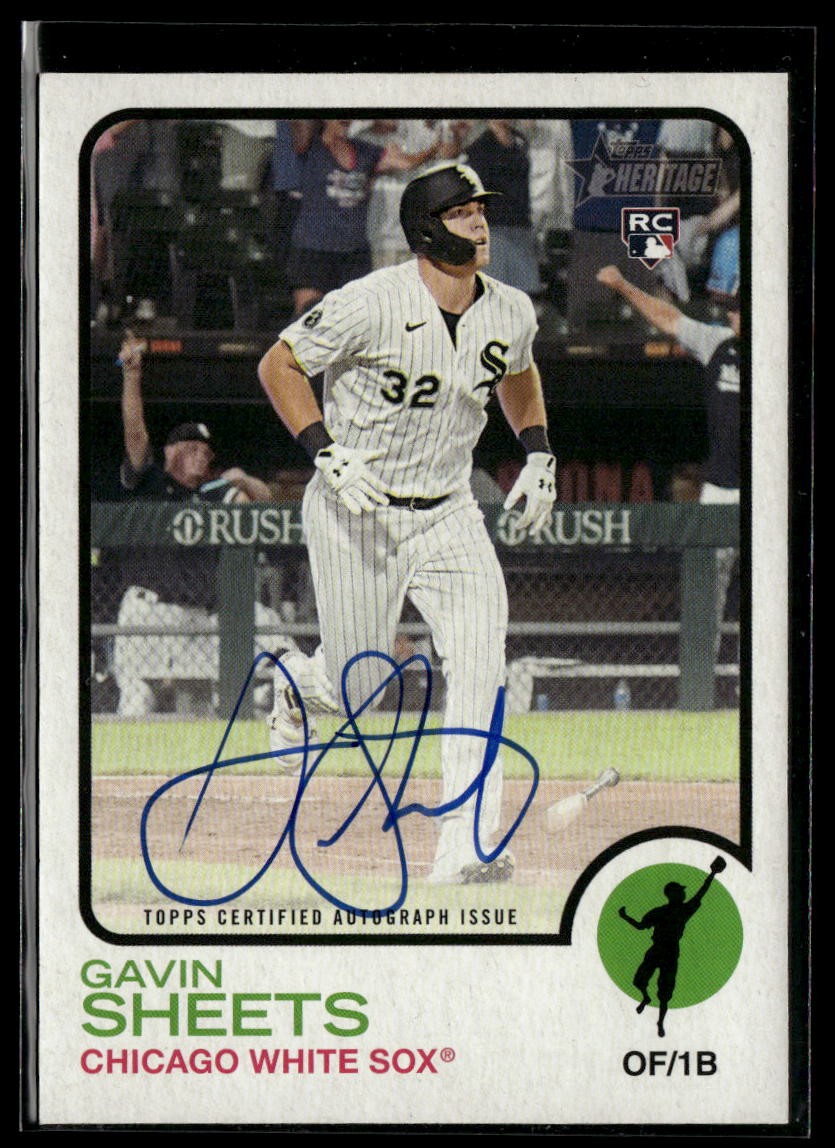 2022 Topps Heritage #ROA-GS Gavin Sheets Real One Autographs