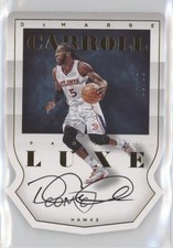 2014-15 Panini Luxe Die-Cut Auto Gold 2/10 DeMarre Carroll #DC-DMC Auto 0af