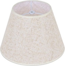 Beige Linen Barrel Lamp Shade 6"x10"x7" Table Lamp US