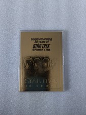 1996 Star Trek 30 Years 23kt Gold Trading Card Skybox