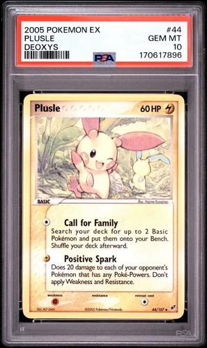 Plusle graded PSA 10 for sale on eBay
