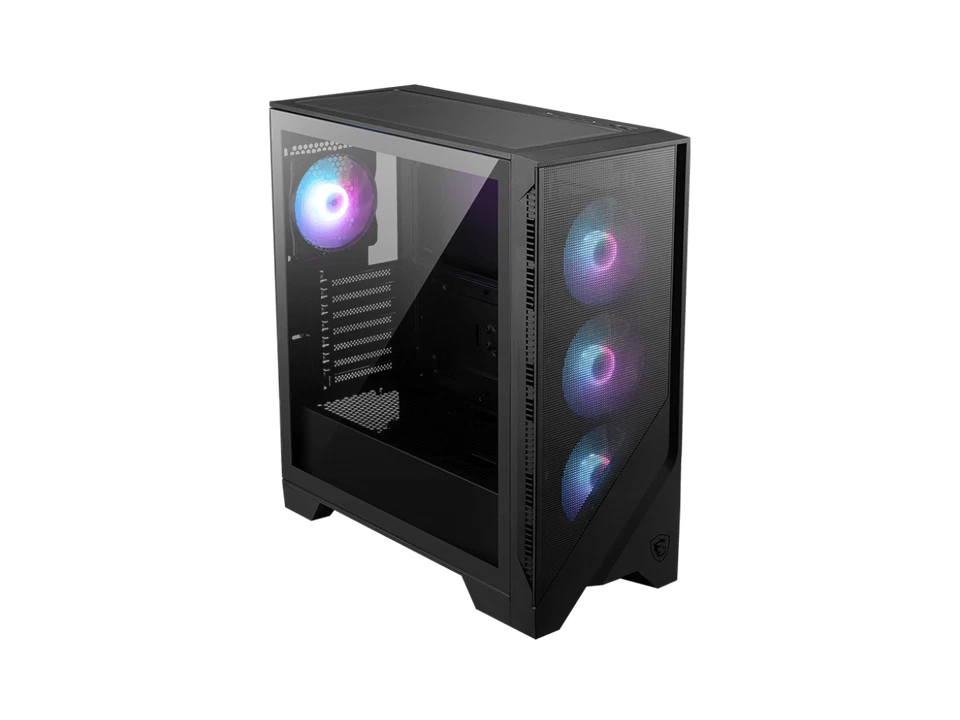 MSI MAG FORGE 321R AIRFLOW Black Computer Case, 2xUSB 3.2 Gen 1, 4x120mm ARGB - Image 2 of 4