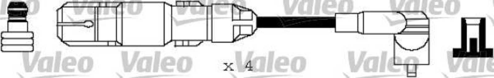 VALEO Ignition Cable Kit For FIAT AUSTIN 127 Fiorino Ambassador 1700 4451729 NEW
