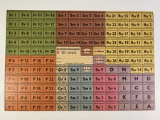 Original Danish Emergency Ration Card Sheet UNUSED Civil Defence Coupons - Rare