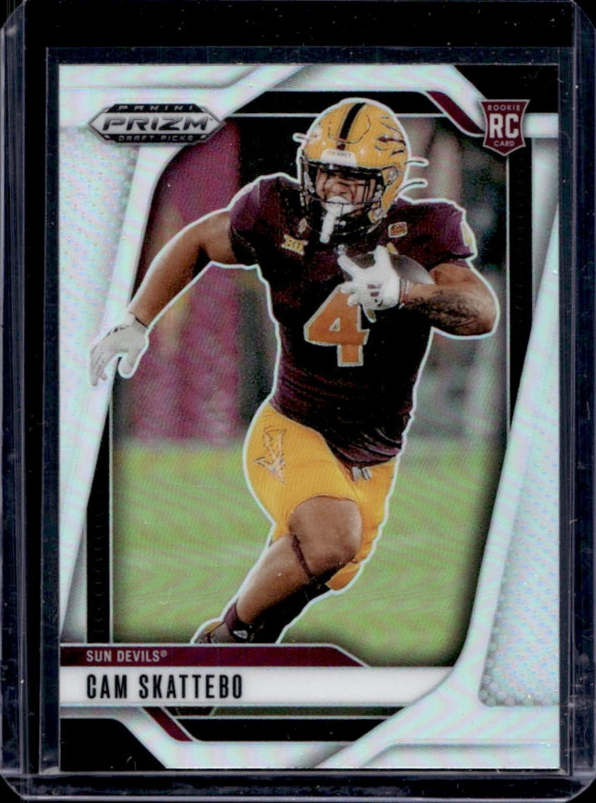 2025 Prizm Draft Picks Cam Skattebo RC Silver #9 Sun Devils