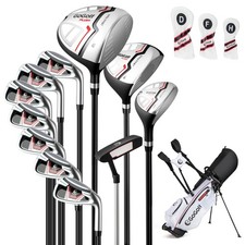 12PCS Women's Complete Golf Club Set Right Hand w/ Golf Stand Bag Rain Hood