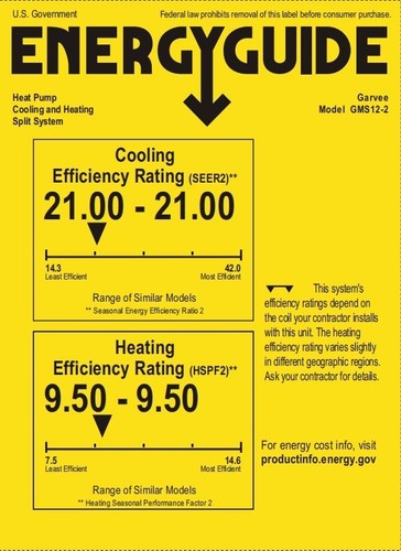 21SEER2 12000 BTU Mini Split Wall Mounted Air Conditioner Smart Heat Pump 1Ton - Picture 10 of 15