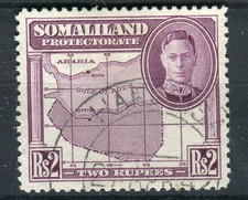 Somaliland SG114 1942 KGVI 2r purple fine used