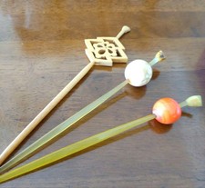 Kanzashi Vintage Japanese Hair Ornament Traditional Accessories Set of 3 Japan