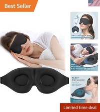 Luxury Sleep Eye Mask for Side Sleeper Men Women, Zero Eye Pressure 3D Sleep