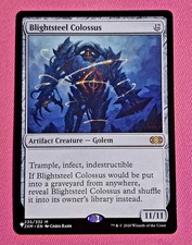 Magic the Gathering Blightsteel Colossus Double Masters Regular Card Lp/NM 🔥