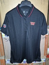 Nike NFL Washington Commanders On Field Dri-Fit Black Polo Women's Size M NWOT