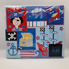 Amanda Blu Embroidered Scrapbook Album PIRATES 14.5x13"