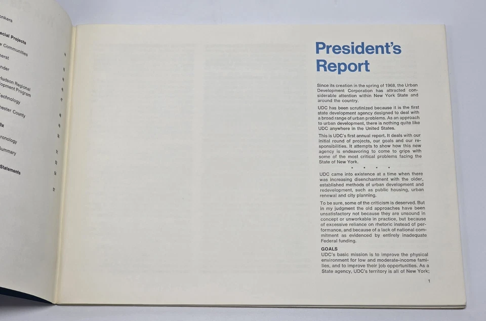 NY State UDC 1969 First Report Rockefeller Urban Renewal Planning SCARCE - Image 4 of 4