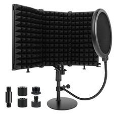 Bouclier D'isolation de Microphone avec Filtre Anti Pop et Support de Micro, ...