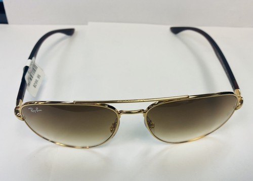 Ray-Ban Occhiali da Sole RB3683 001/51 Marrone Oro Unisex 56-15-135 NUOVI - Foto 3 di 11