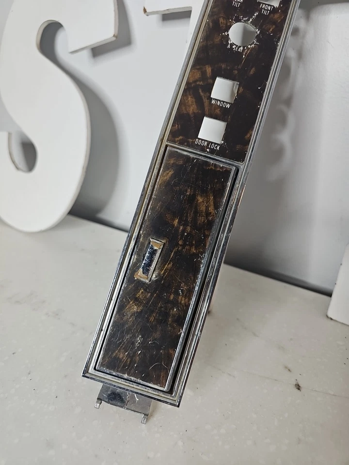 1977 78 1979 Lincoln Mark V IV Passenger Window Switch Bezel oem Foto 4 de 4