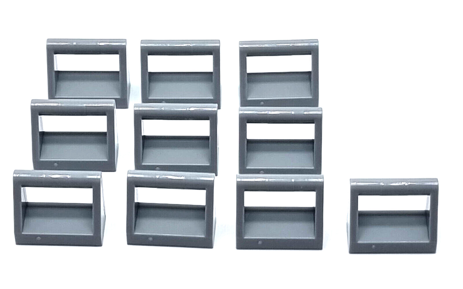 Конструктор LEGO 1x2 Fliesen Platte mit Griff hell grau 10 штук 1590₽