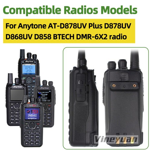 10 Stück 3250mAh QB-44HL BP-878T Li-Ion Akku für Anytone AT-D878UV Plus D868UV - Bild 4 von 12