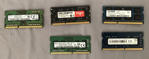 Mixed Brands 4GB-8GB DDR3-DDR4 Laptop SODIMM RAM Memory