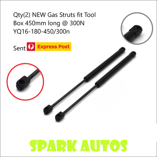 Qty(2) NEW Gas Struts fit Tool Box 450mm long 300 Newtons YQ16180