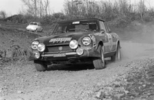 Bruno Pons Boeri Fiat 124 spider Motor Racing 1972 Rally Car Historic Photo 2