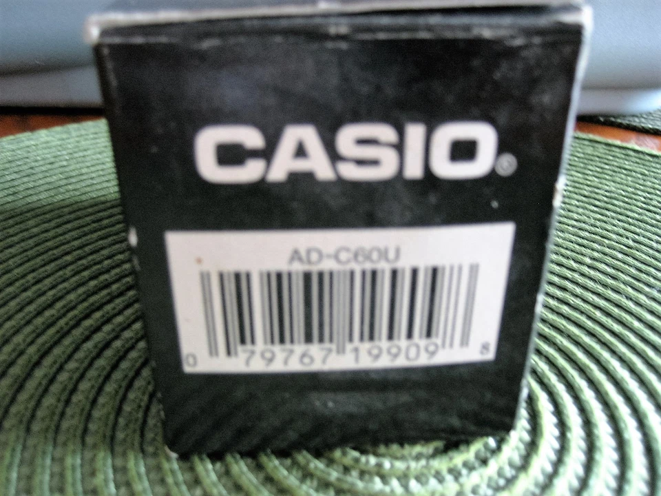 CASIO AC POWER SUPPLY CHARGER ADAPTER model ad-c6ou output 6 vdc - Image 2 of 3